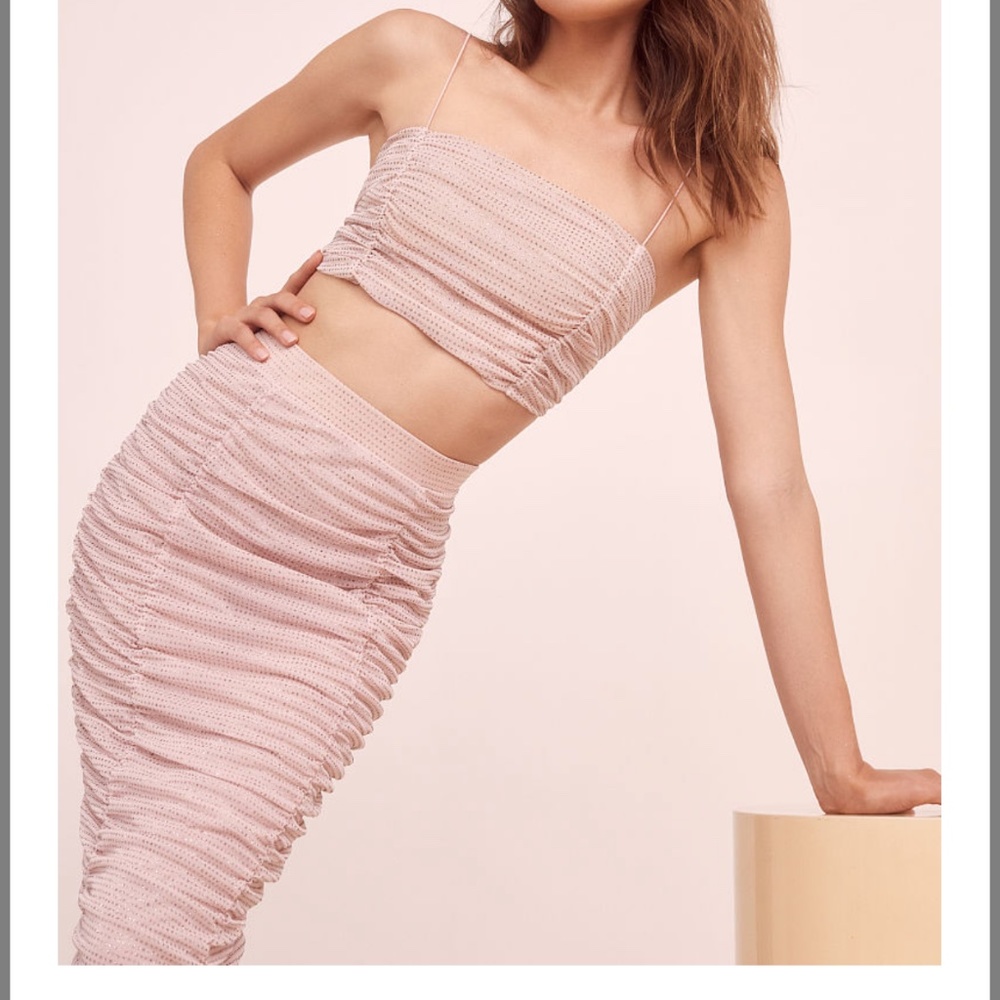 NWT For Love & Lemon X VS All that glitters set